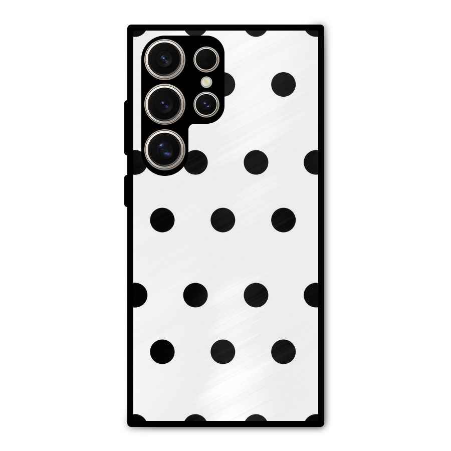 Royal Polka Dots Metal Back Case for Galaxy S24 Ultra