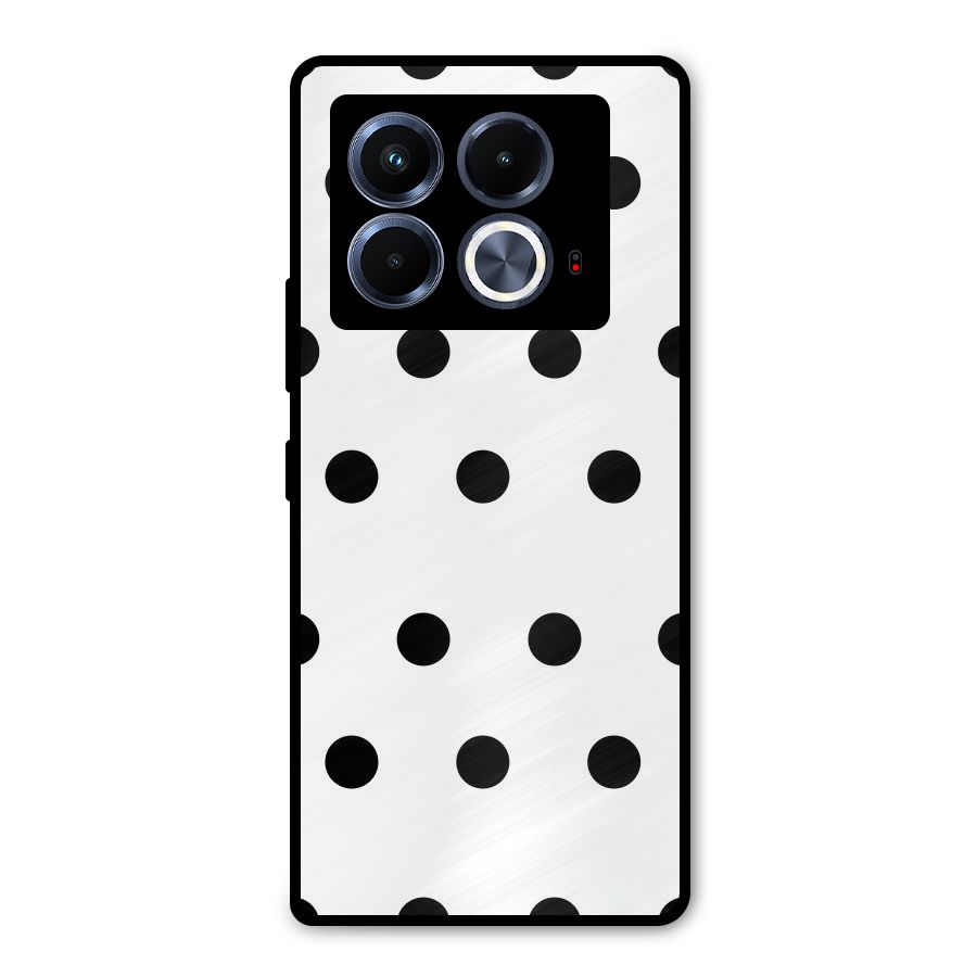 Royal Polka Dots Metal Back Case for Infinix Note 40 5G