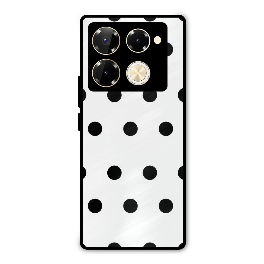 Royal Polka Dots Metal Back Case for Infinix Note 40 Pro