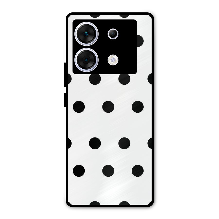 Royal Polka Dots Metal Back Case for Infinix Zero 30 5G