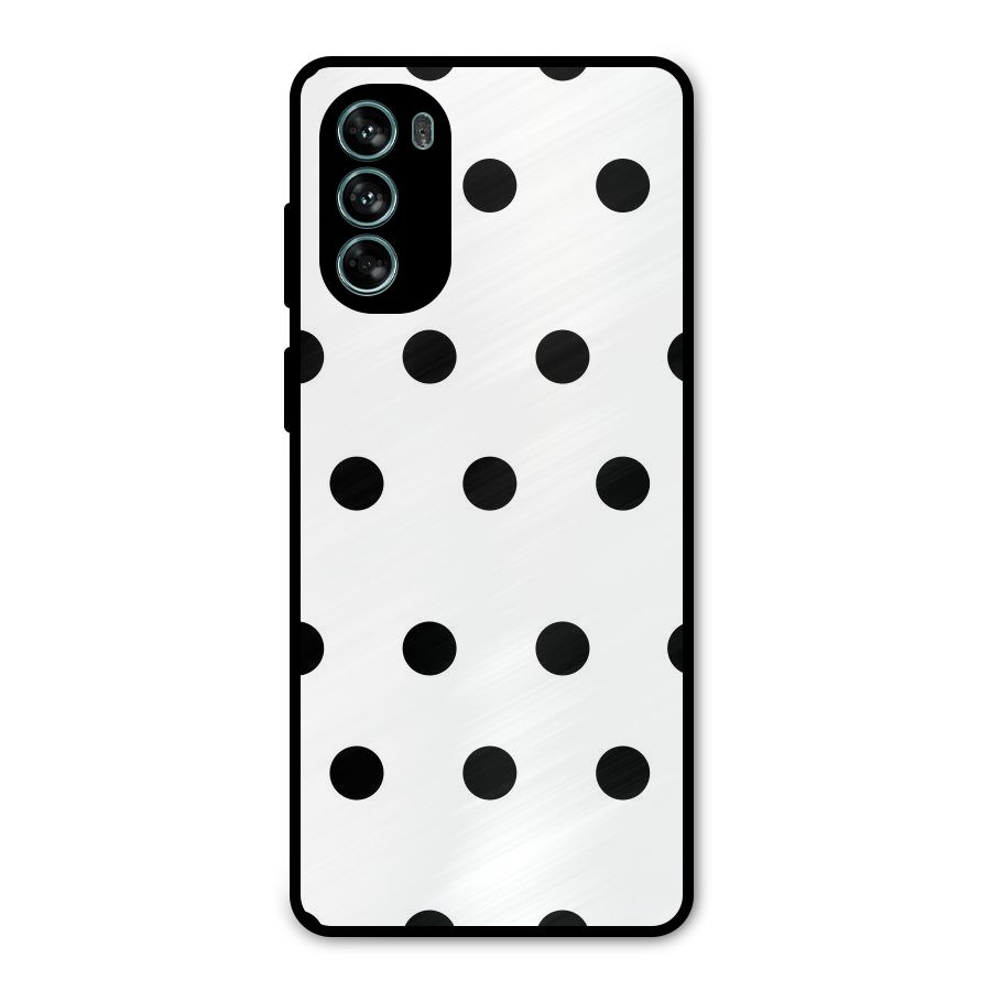 Royal Polka Dots Metal Back Case for Moto G62