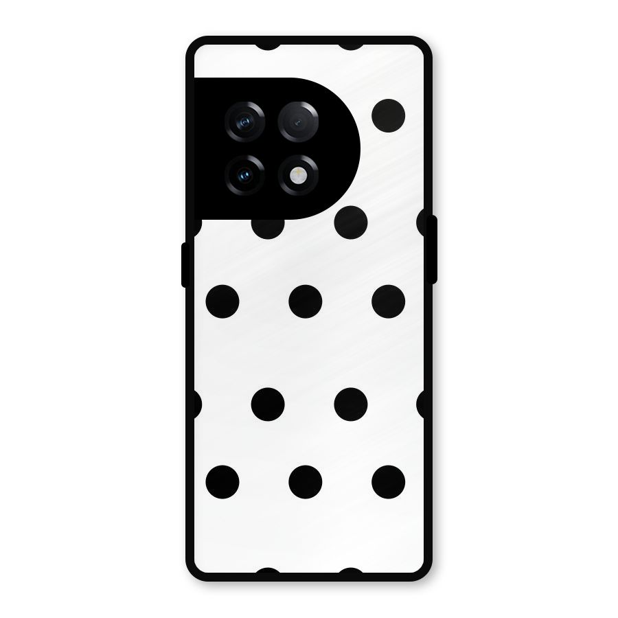 Royal Polka Dots Metal Back Case for OnePlus 11R
