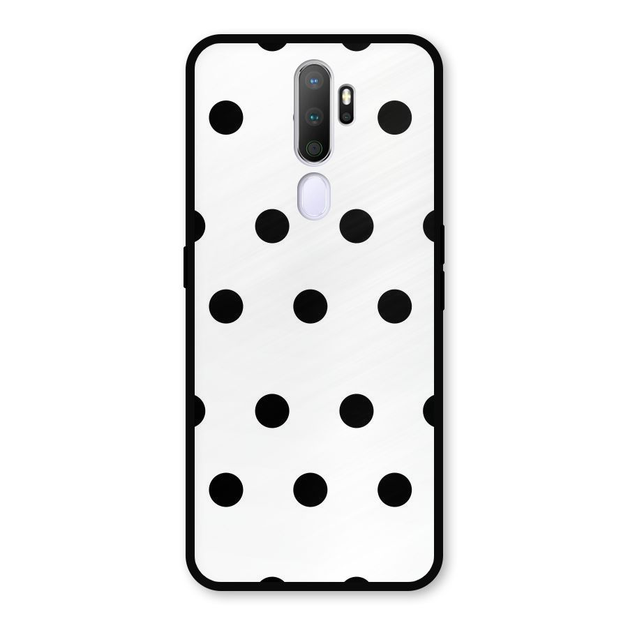 Royal Polka Dots Metal Back Case for Oppo A9 (2020)