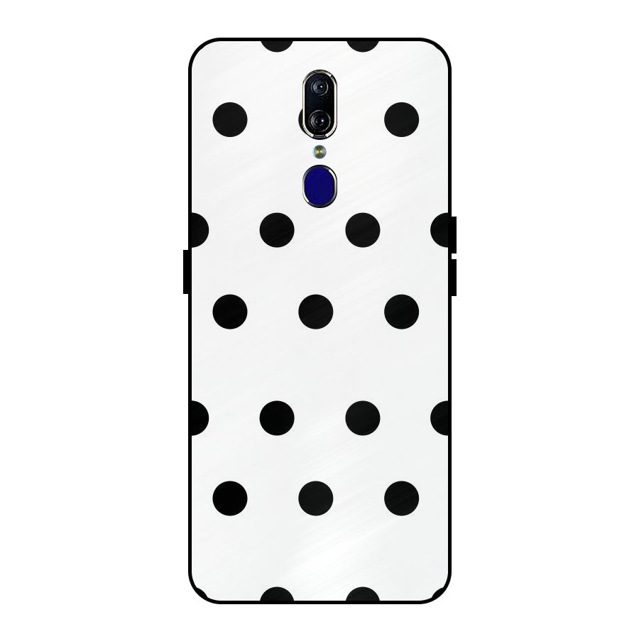 Royal Polka Dots Metal Back Case for Oppo F11