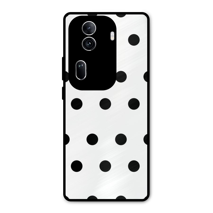 Royal Polka Dots Metal Back Case for Oppo Reno11 Pro 5G