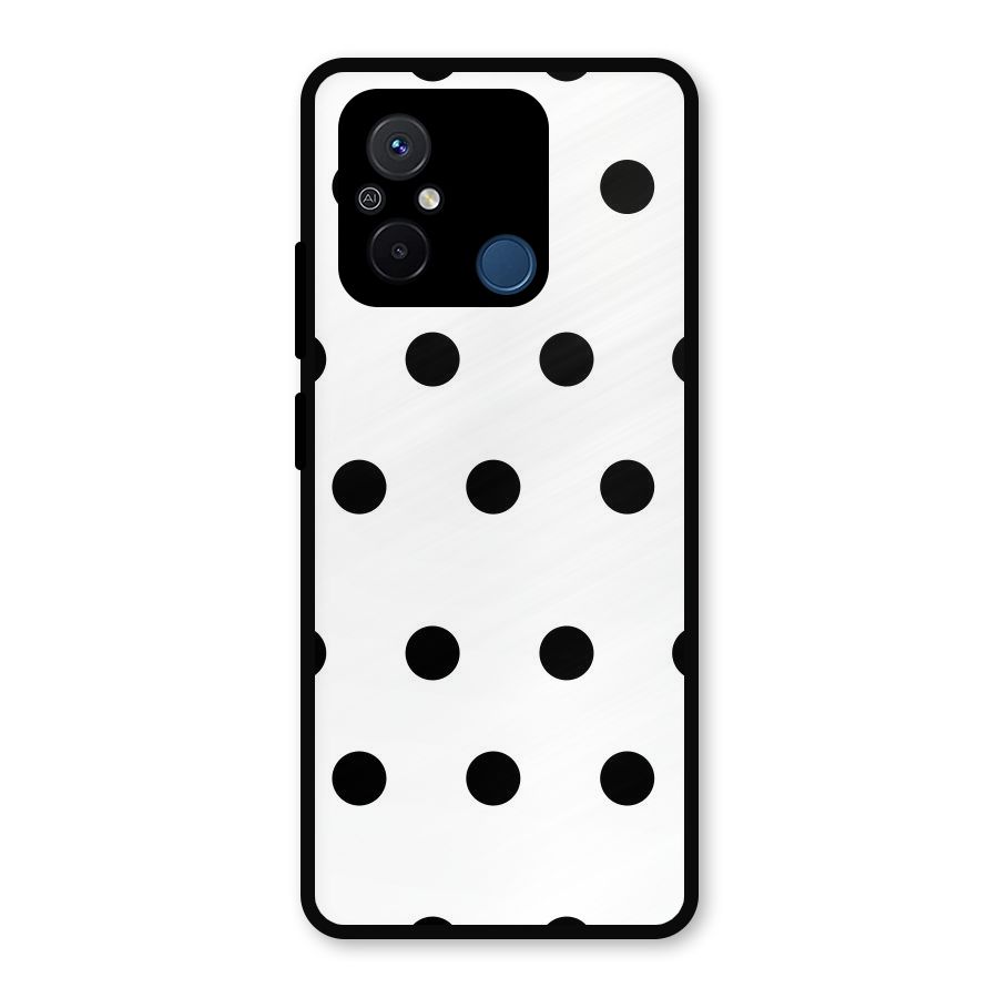Royal Polka Dots Metal Back Case for Poco C55