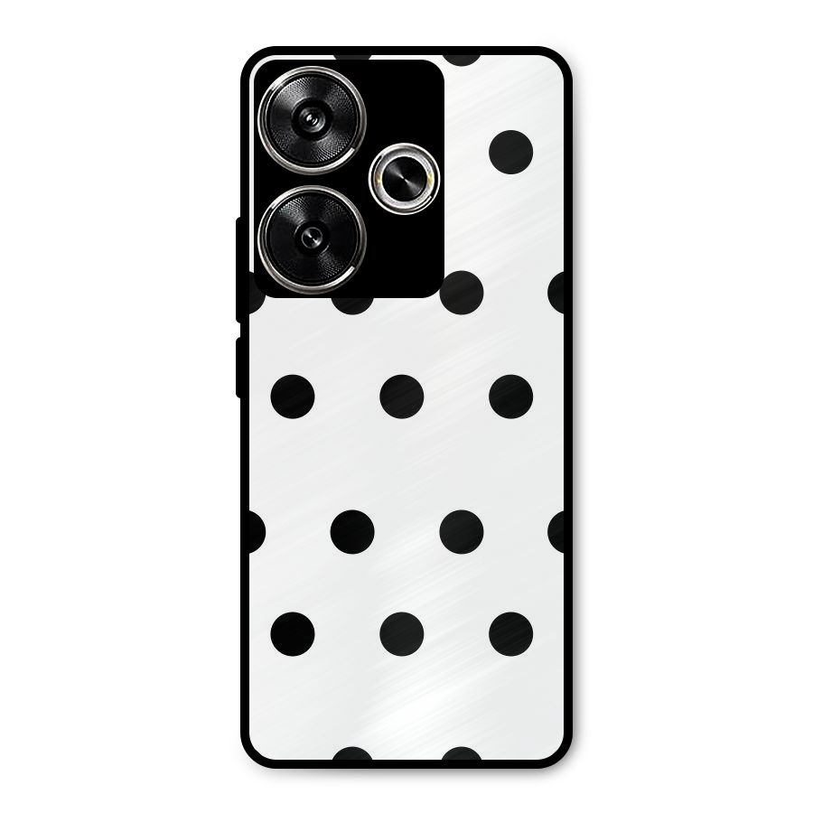Royal Polka Dots Metal Back Case for Poco F6