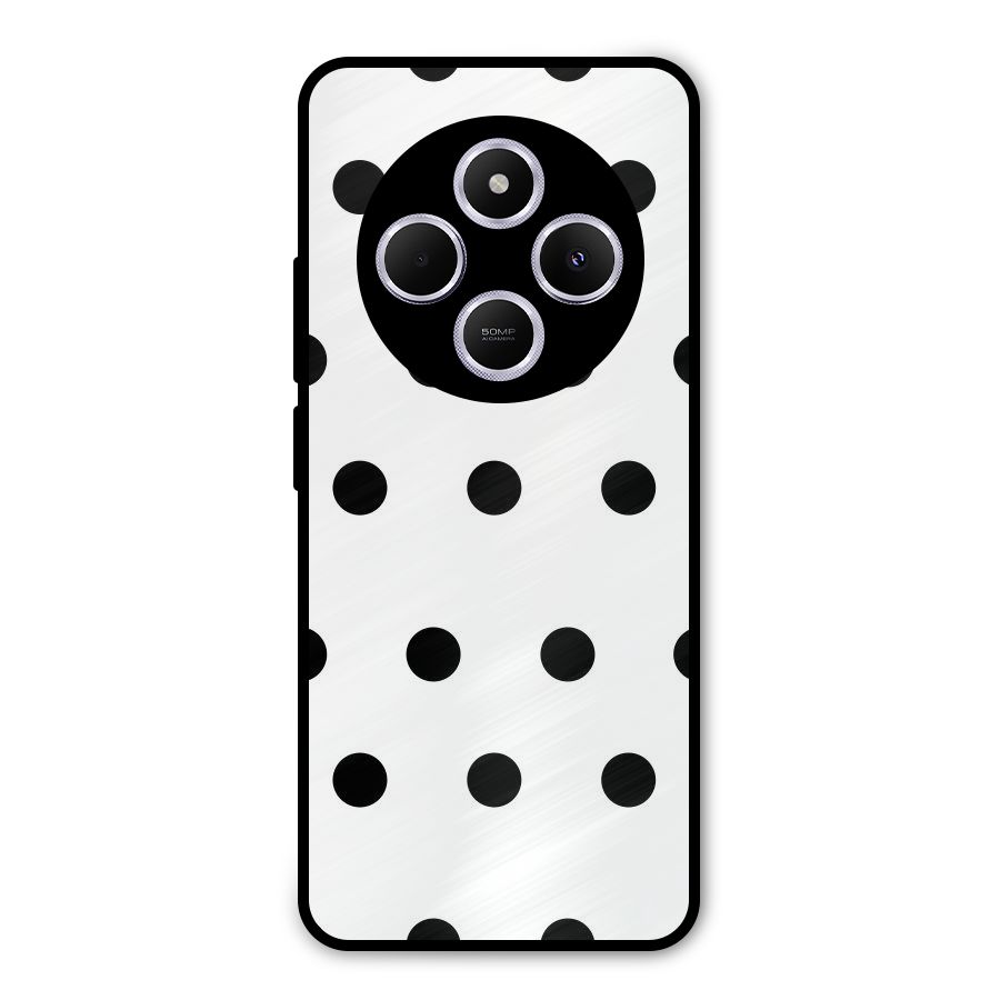 Royal Polka Dots Metal Back Case for Poco M7