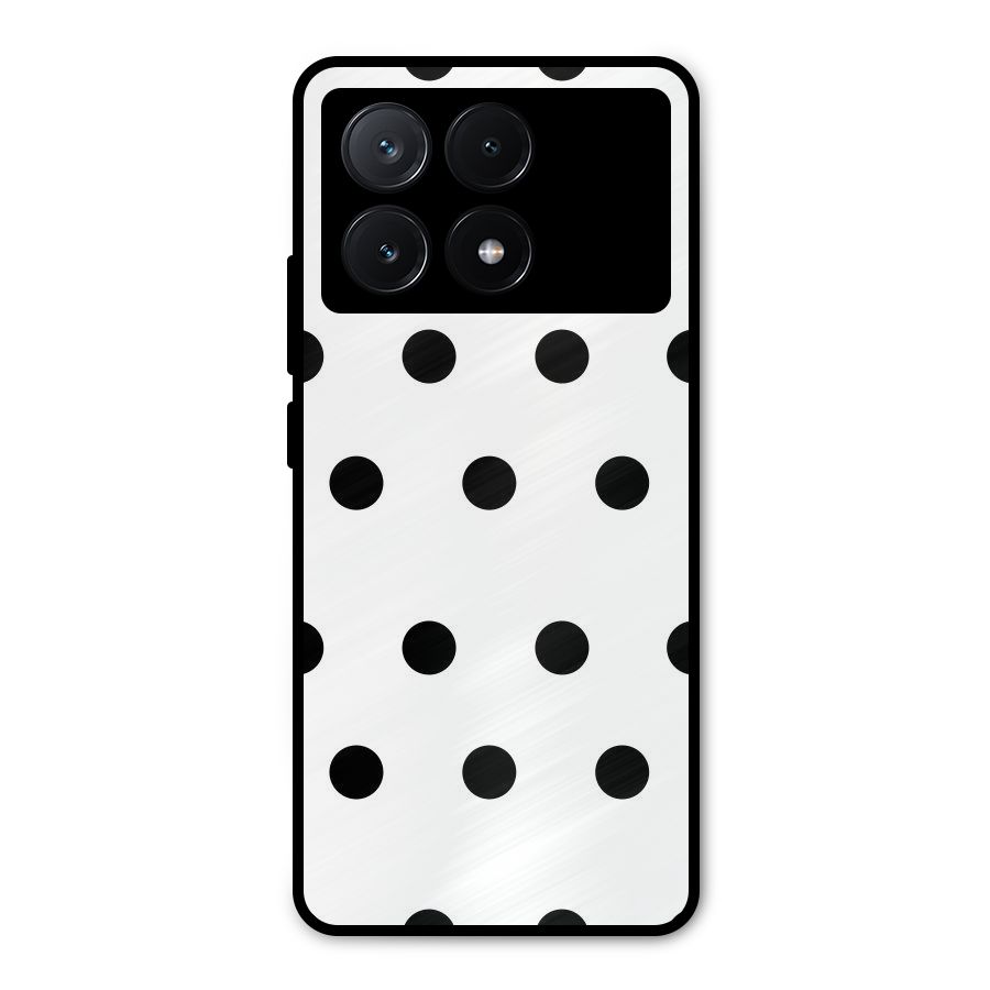 Royal Polka Dots Metal Back Case for Poco X6 Pro