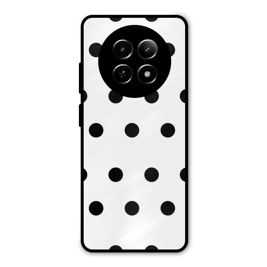 Royal Polka Dots Metal Back Case for Realme 12 5G