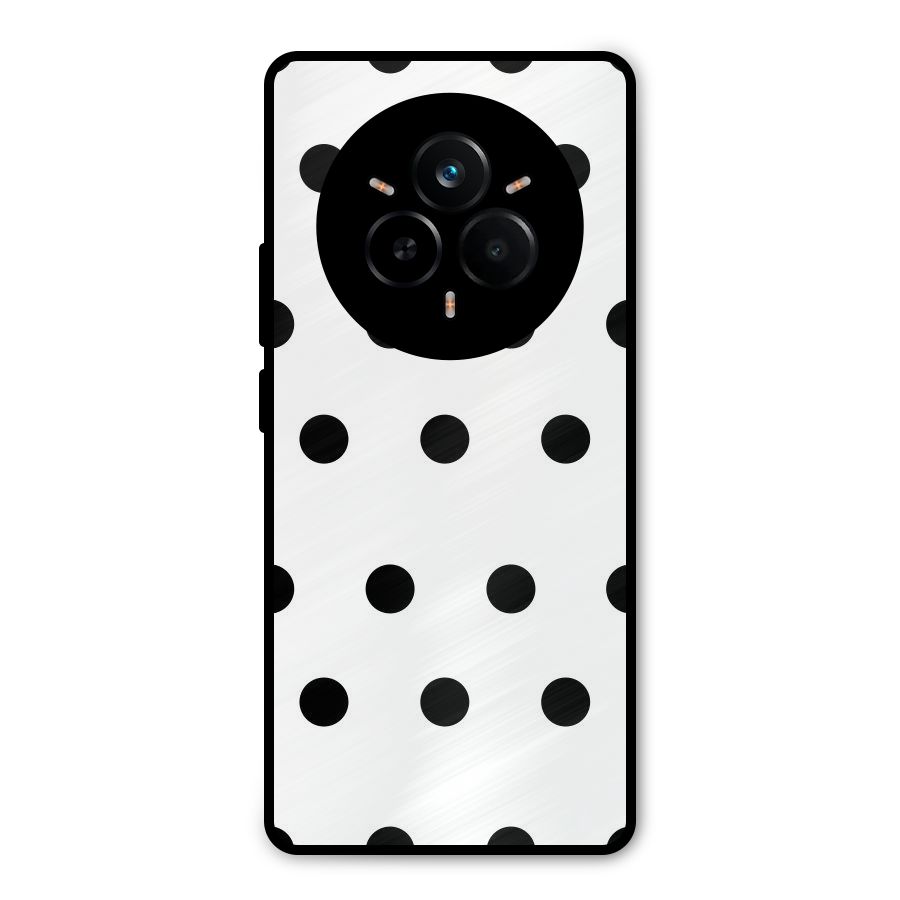Royal Polka Dots Metal Back Case for Realme 14 Pro