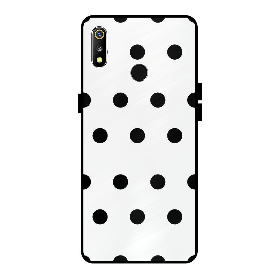 Royal Polka Dots Metal Back Case for Realme 3i