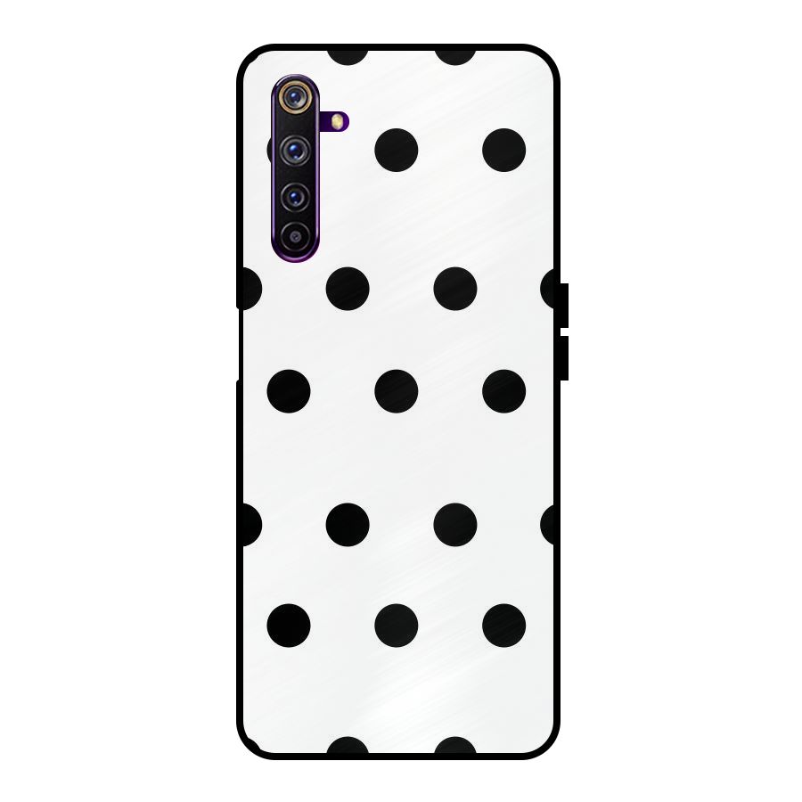 Royal Polka Dots Metal Back Case for Realme 6 Pro