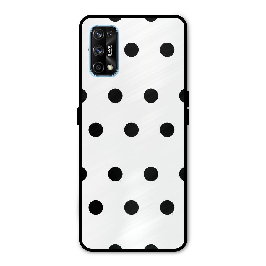 Royal Polka Dots Metal Back Case for Realme 7 Pro