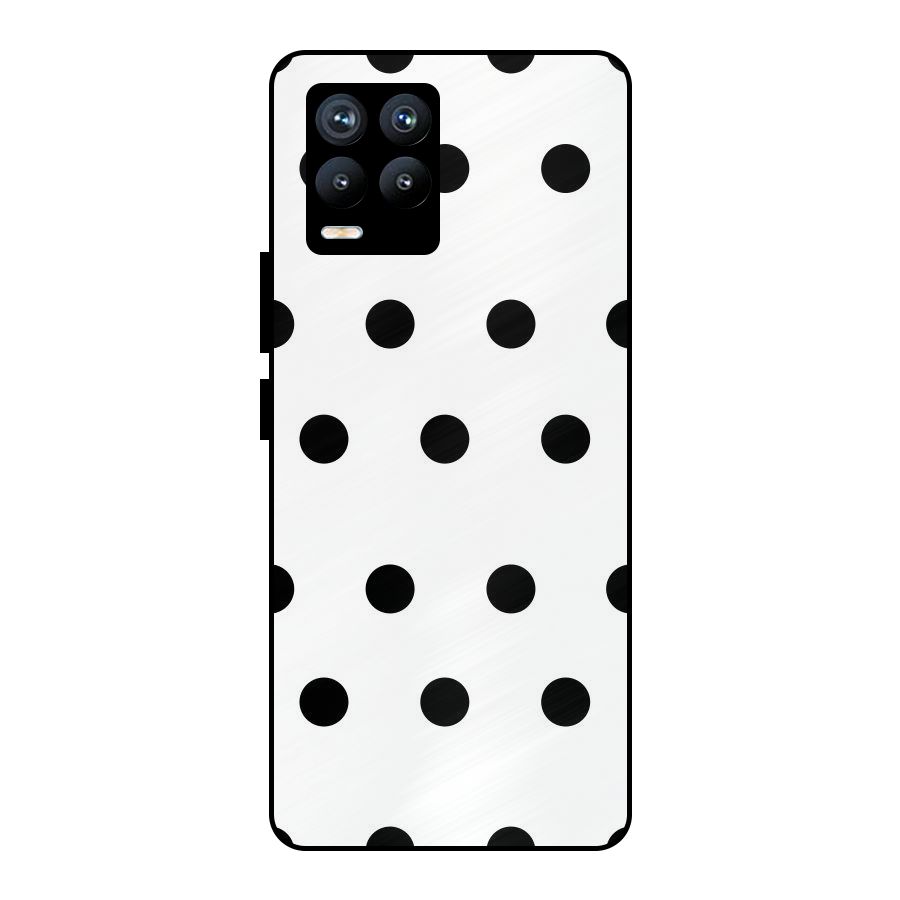 Royal Polka Dots Metal Back Case for Realme 8 Pro