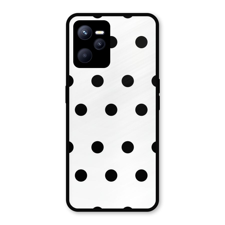Royal Polka Dots Metal Back Case for Realme C35