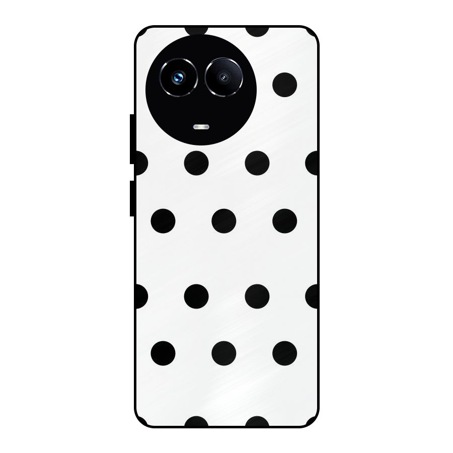 Royal Polka Dots Metal Back Case for Realme Narzo 60X