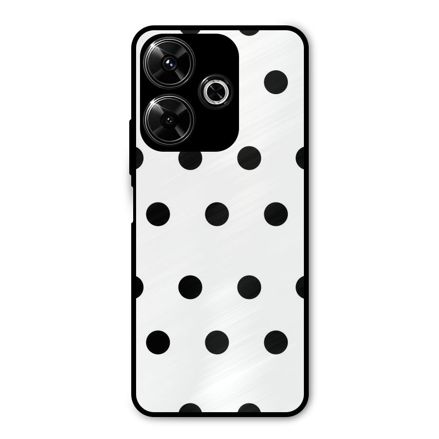 Royal Polka Dots Metal Back Case for Redmi 13 5G