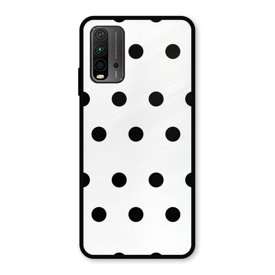 Royal Polka Dots Metal Back Case for Redmi 9 Power