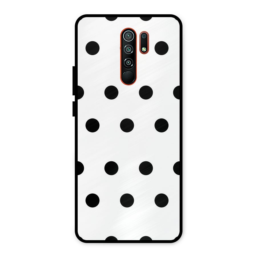 Royal Polka Dots Metal Back Case for Redmi 9 Prime