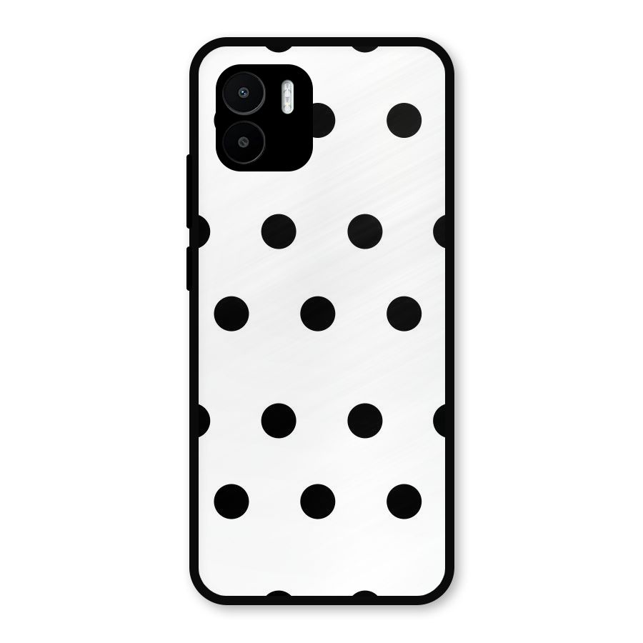 Royal Polka Dots Metal Back Case for Redmi A1