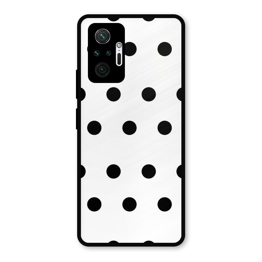 Royal Polka Dots Metal Back Case for Redmi Note 10 Pro