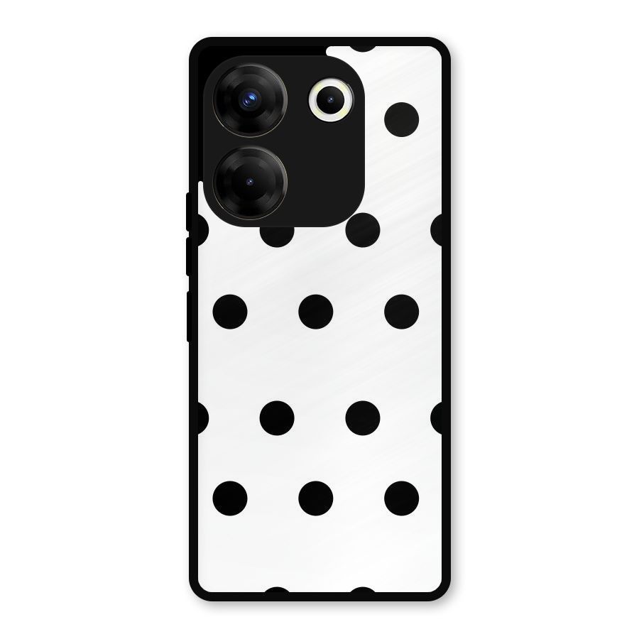Royal Polka Dots Metal Back Case for Tecno Camon 20