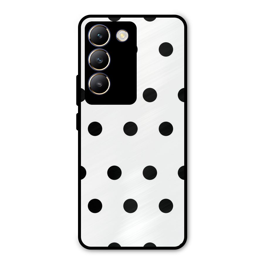 Royal Polka Dots Metal Back Case for Vivo T3 5G