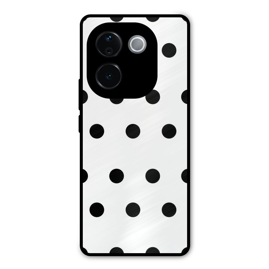Royal Polka Dots Metal Back Case for Vivo T3 Pro