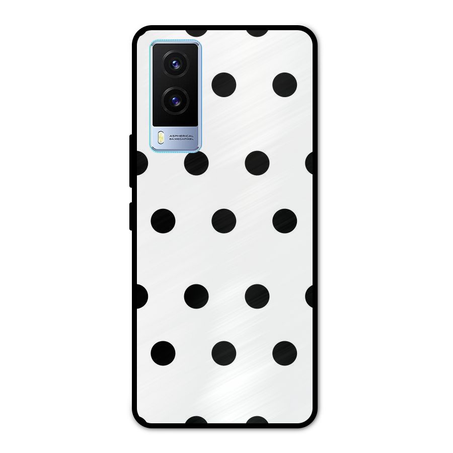 Royal Polka Dots Metal Back Case for Vivo V21e 5G
