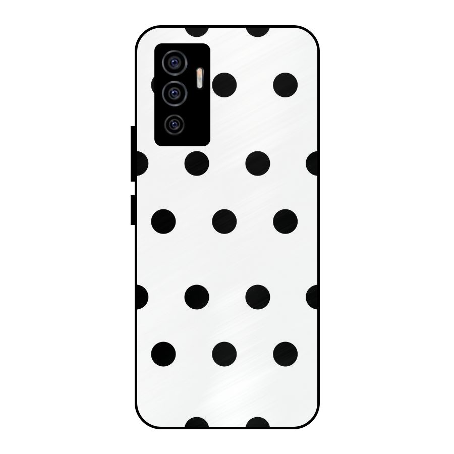 Royal Polka Dots Metal Back Case for Vivo V23e