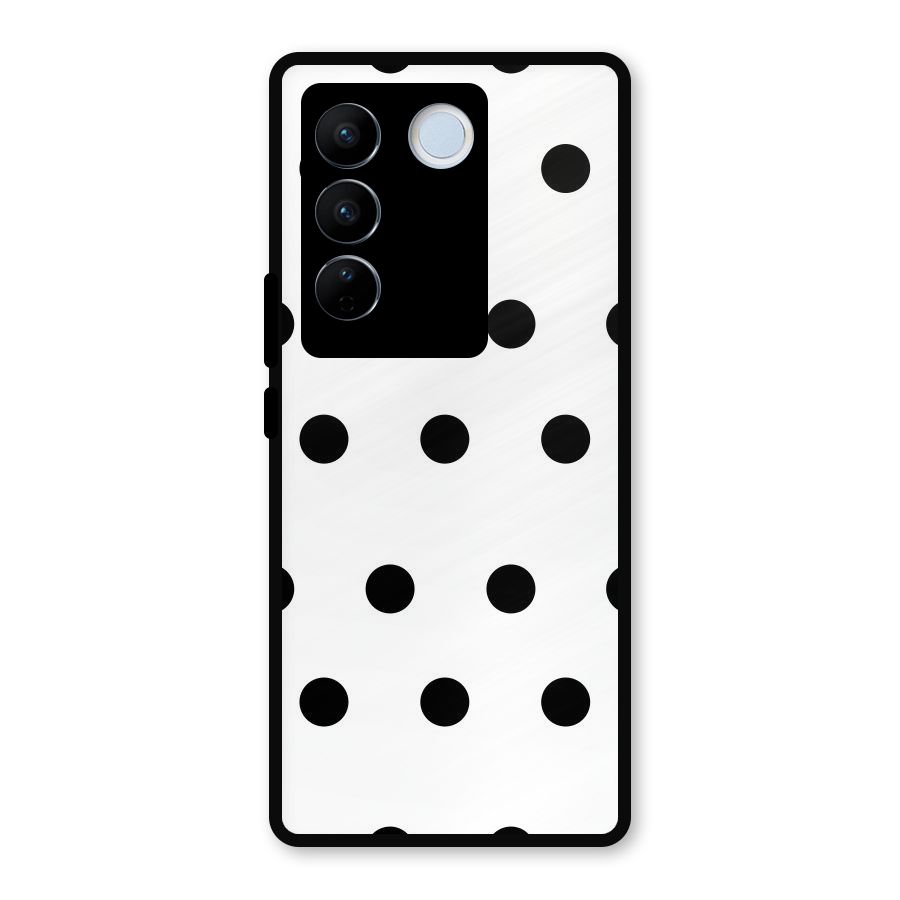 Royal Polka Dots Metal Back Case for Vivo V27