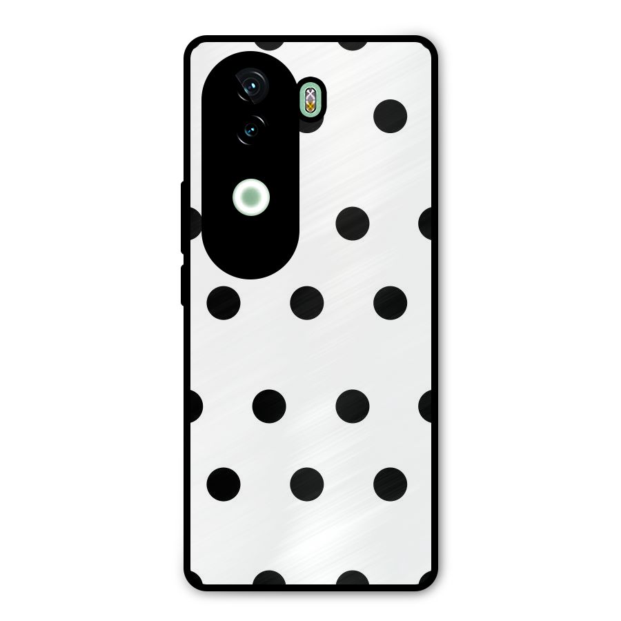 Royal Polka Dots Metal Back Case for Vivo V40e