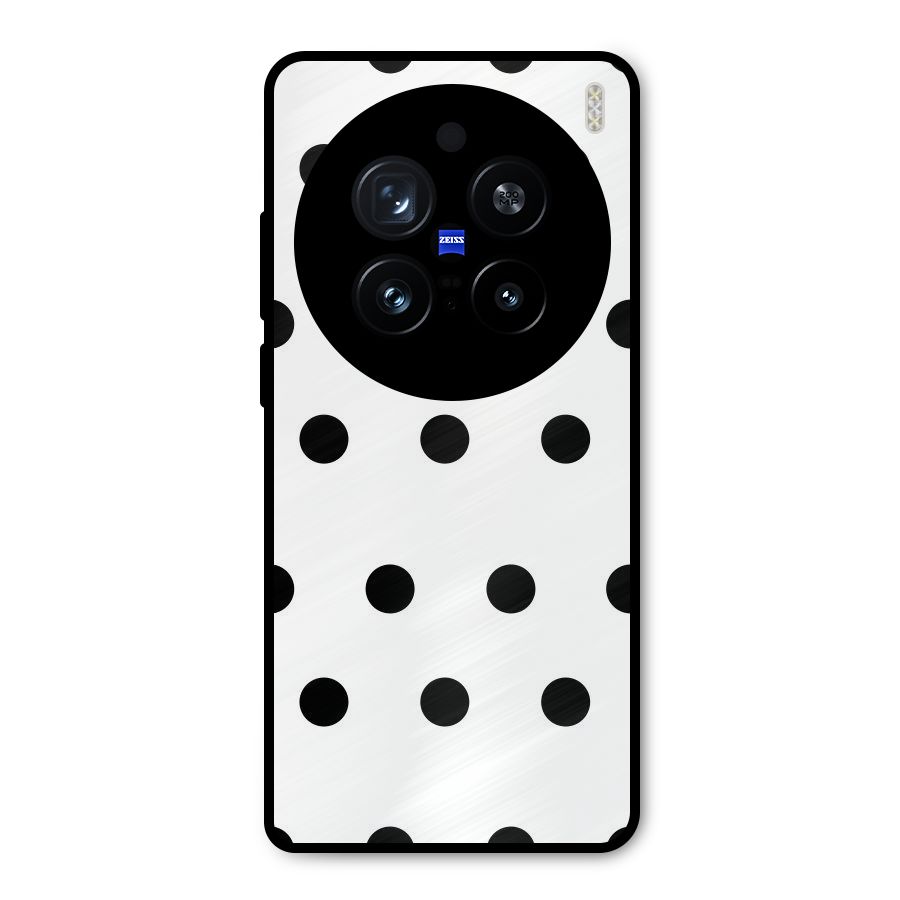 Royal Polka Dots Metal Back Case for Vivo X200 Pro