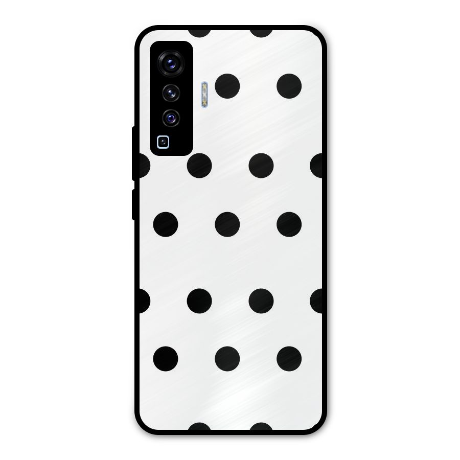 Royal Polka Dots Metal Back Case for Vivo X50