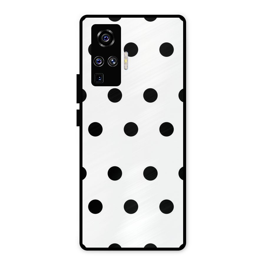 Royal Polka Dots Metal Back Case for Vivo X50 Pro