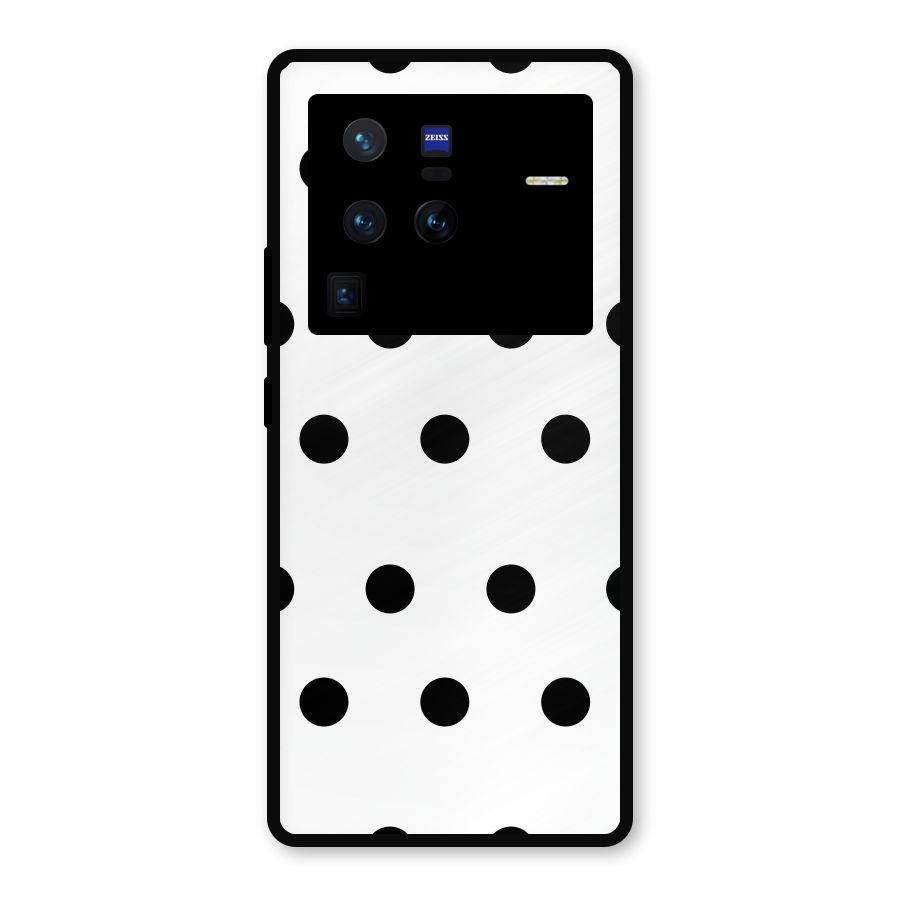 Royal Polka Dots Metal Back Case for Vivo X80 Pro