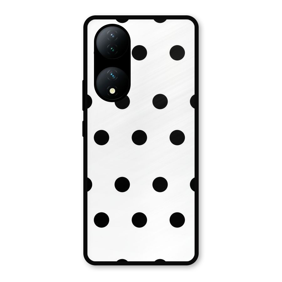 Royal Polka Dots Metal Back Case for Vivo Y100a