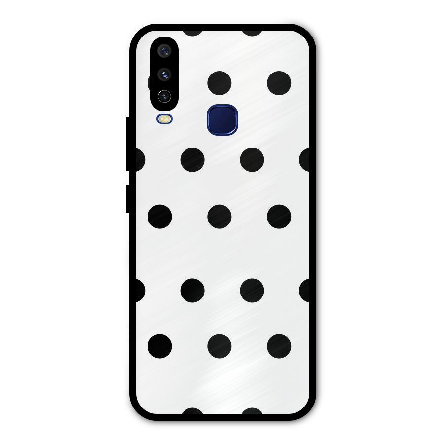 Royal Polka Dots Metal Back Case for Vivo Y12