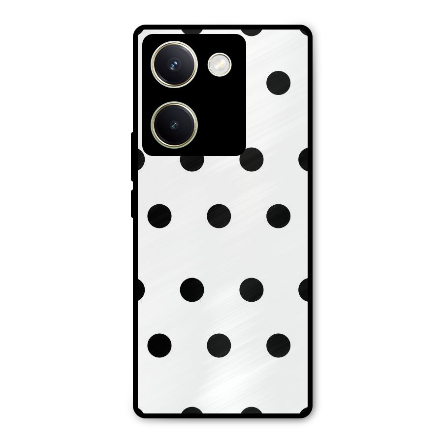 Royal Polka Dots Metal Back Case for Vivo Y200 Pro