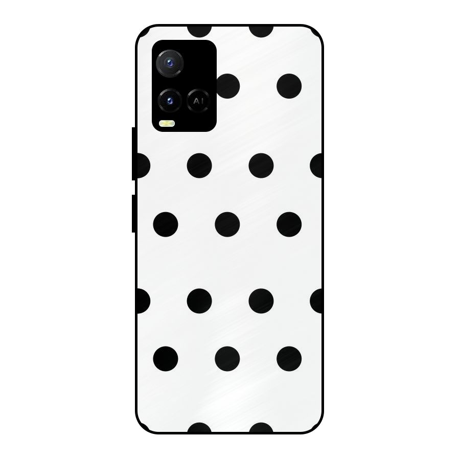 Royal Polka Dots Metal Back Case for Vivo Y21