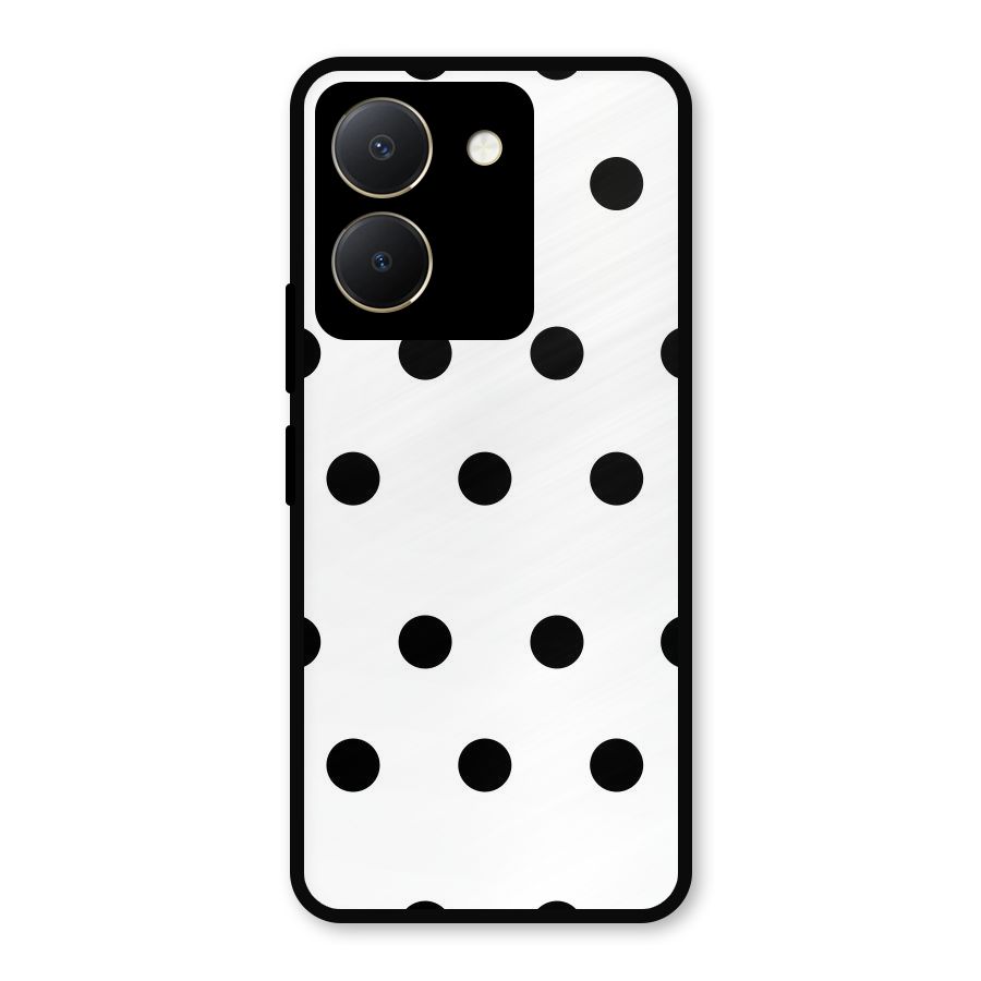 Royal Polka Dots Metal Back Case for Vivo Y36