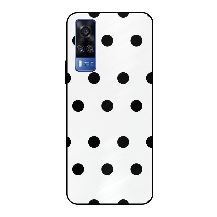 Royal Polka Dots Metal Back Case for Vivo Y51