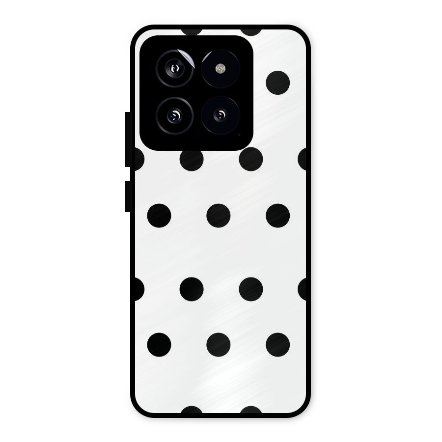 Royal Polka Dots Metal Back Case for Xiaomi 14