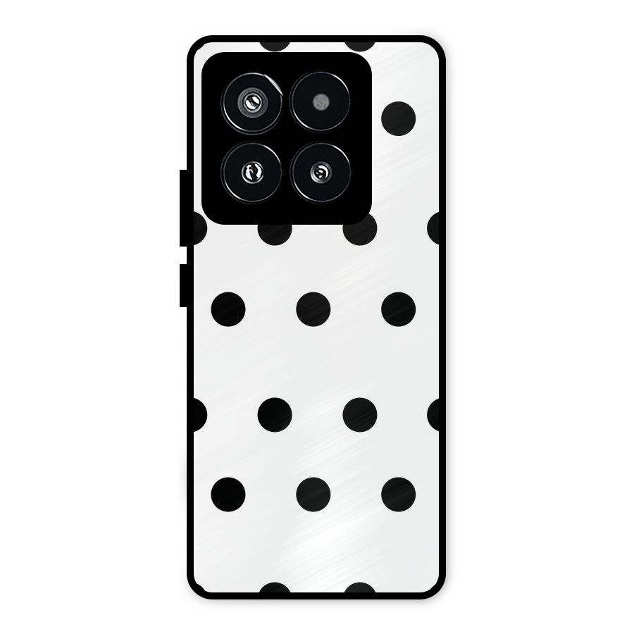 Royal Polka Dots Metal Back Case for Xiaomi 14 Pro