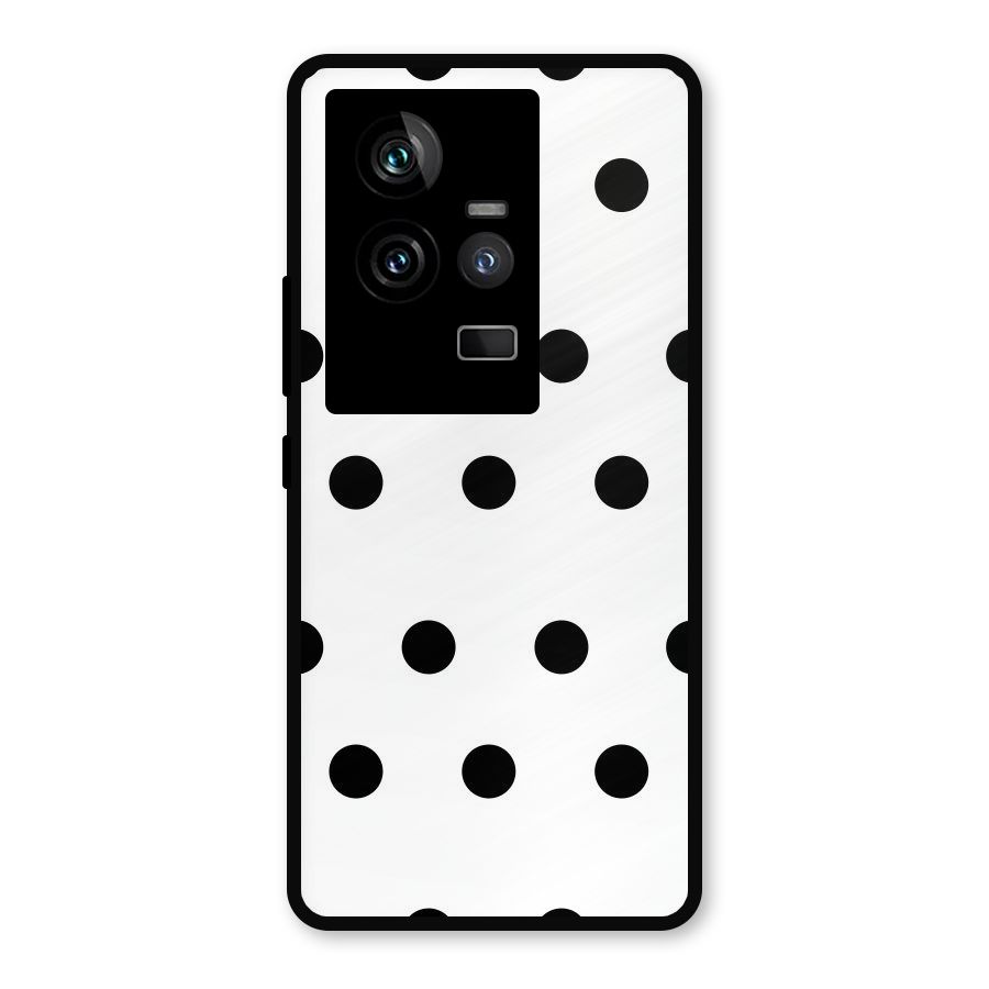Royal Polka Dots Metal Back Case for iQOO 11 5G