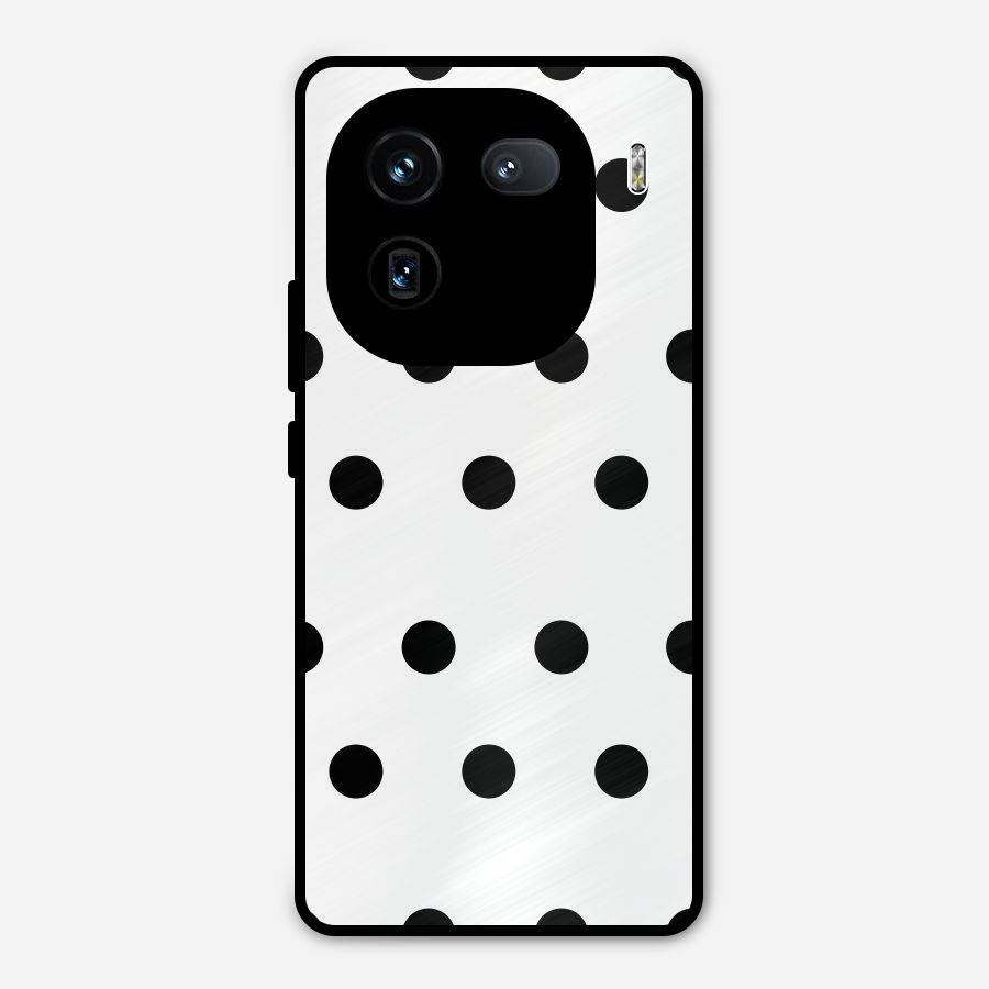 Royal Polka Dots Metal Back Case for iQOO 12