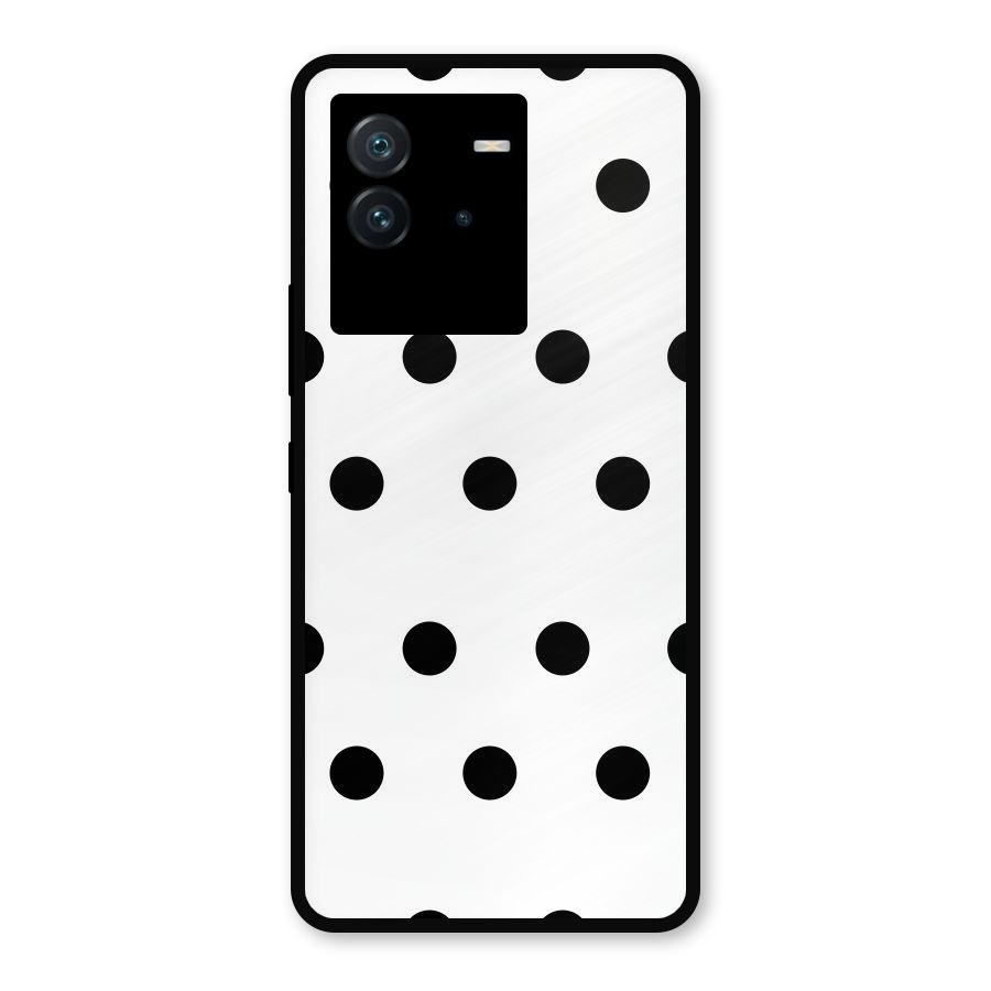 Royal Polka Dots Metal Back Case for iQOO Neo 6 5G