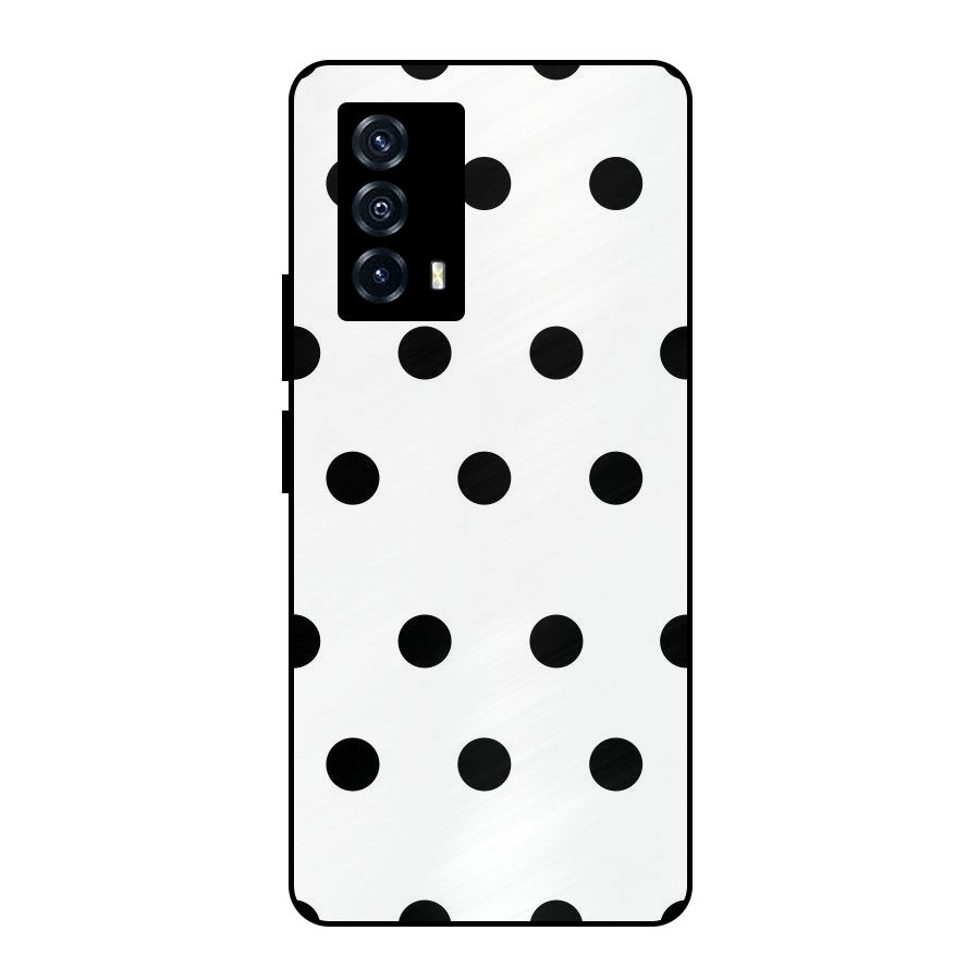 Royal Polka Dots Metal Back Case for iQOO Z5