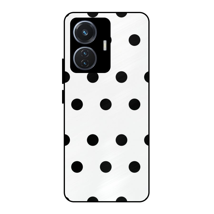 Royal Polka Dots Metal Back Case for iQOO Z6 44W